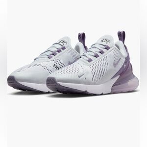 Nike Air Max 270 white/gray/lilac sneakers